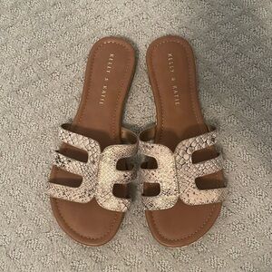 Kelly & Kate Snakeskin Sandals